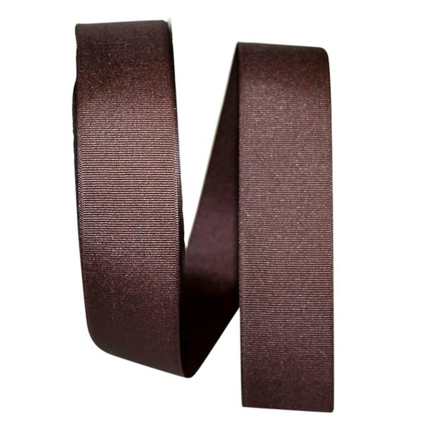 Reliant Ribbon 10.5 in. 50 Yards Grosgrain Style Ribbon, Chocolate Brown 4900-705-09K